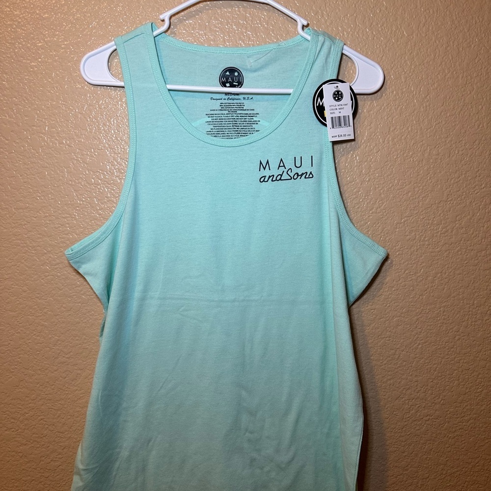 Maui and Sons Light Blue Tank Top